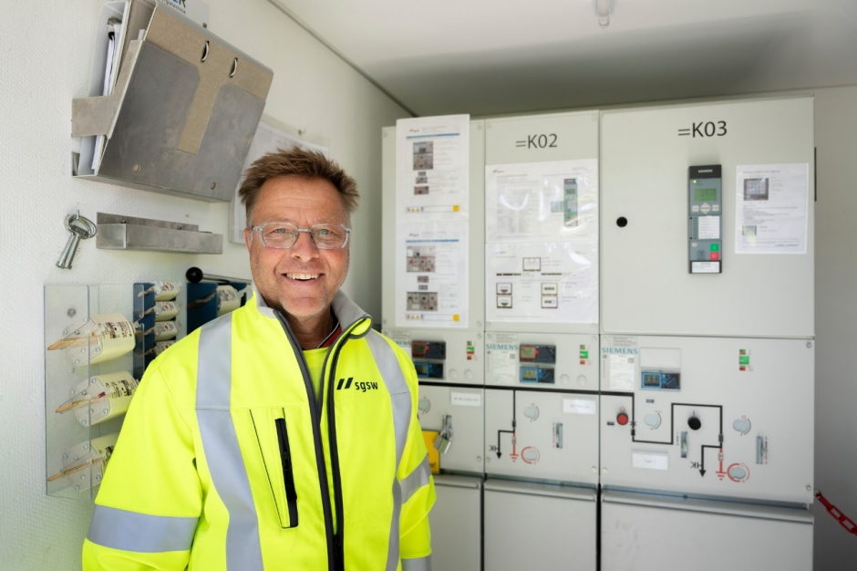 Beat Sch&auml;lle ist mit Leib und Seele Netzelektriker. 